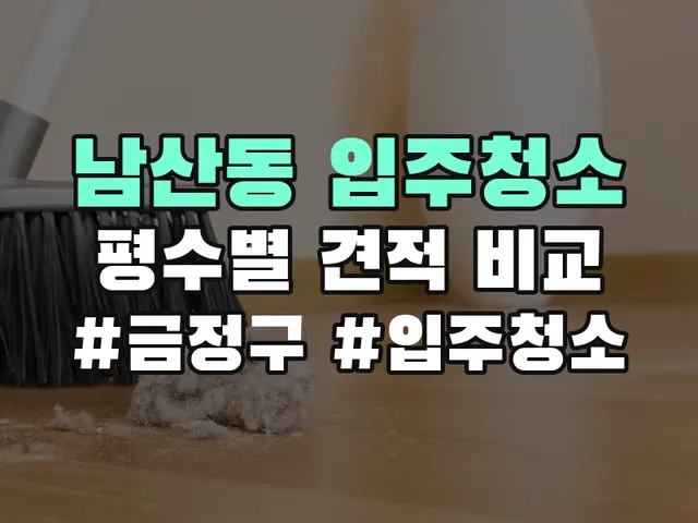 남산동 입주청소