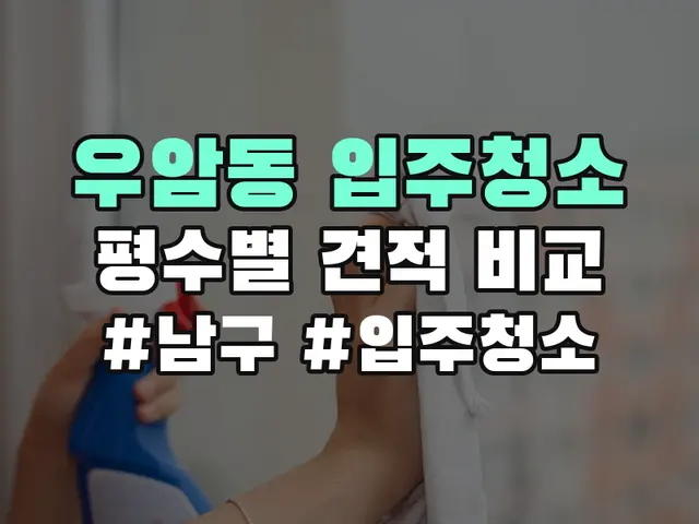 우암동 입주청소