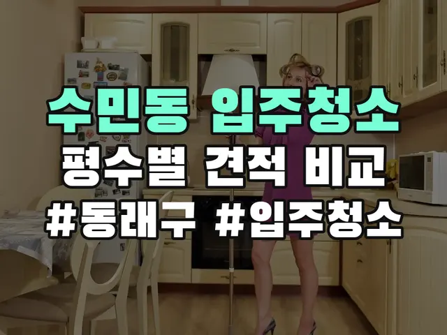 수민동 입주청소