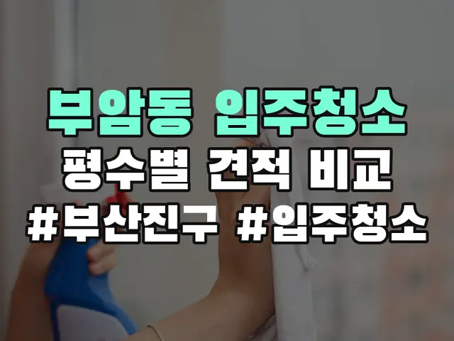 부암동 입주청소