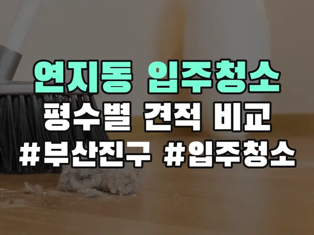 연지동 입주청소