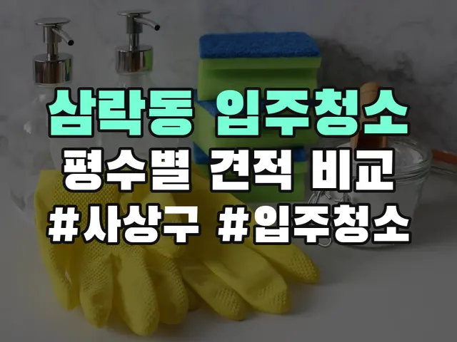 삼락동 입주청소