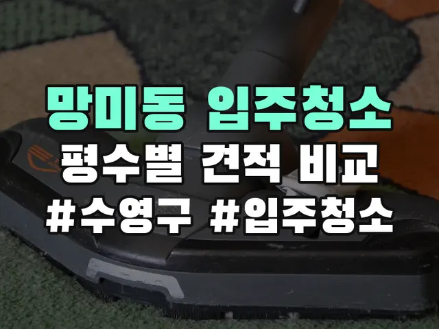 망미동 입주청소