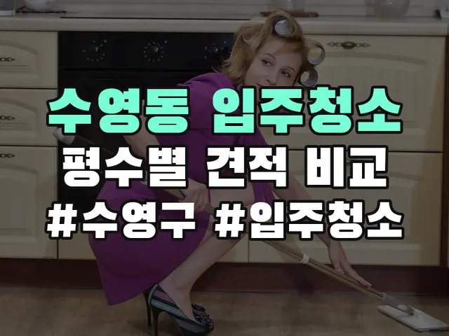수영동 입주청소