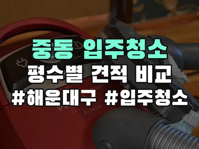 중동 입주청소
